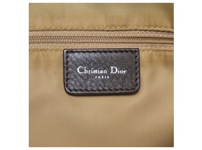 Borsa a Spalla con Motivo Trotter di Christian Dior Marrone - vista 6