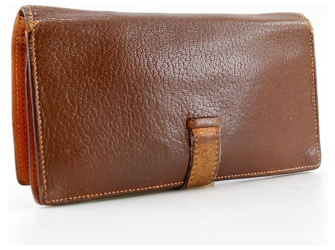 Hermès Hermes Bearn Soufflé Long Wallet Brown - view 3
