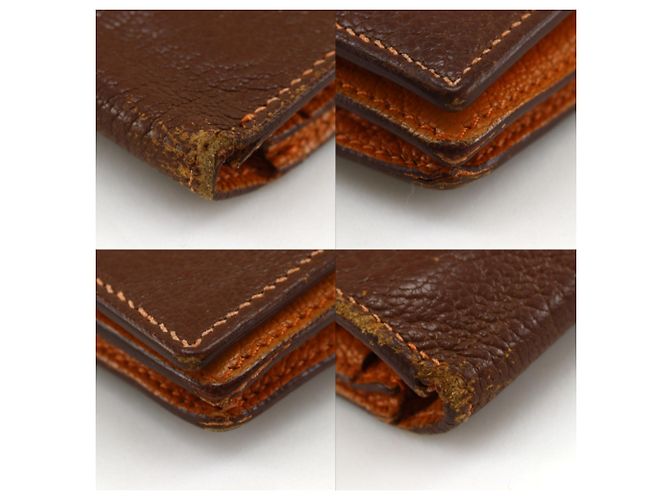 Hermès Hermes Bearn Soufflé Long Wallet Brown - view 4