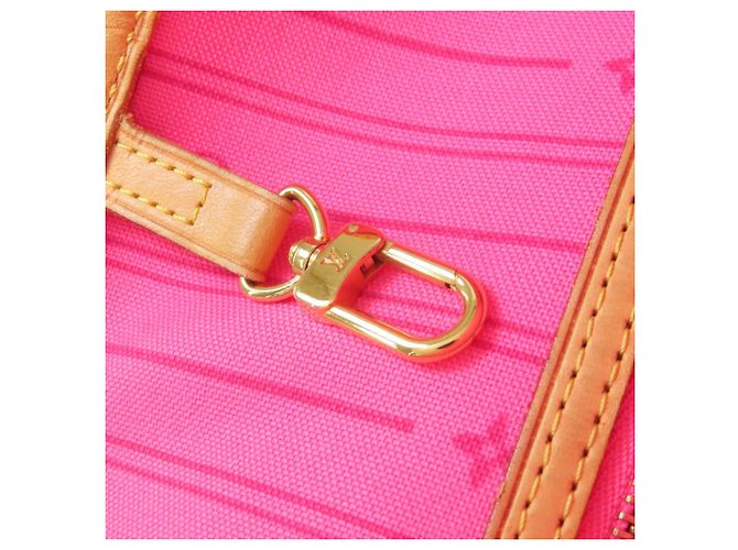 Louis Vuitton Neverfull MM Rose Tote Bag Braun Monogramm - Ansicht 13