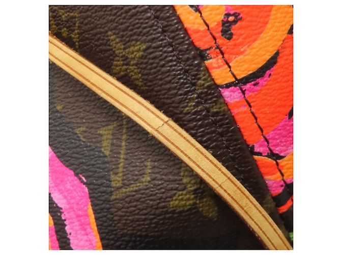 Louis Vuitton Neverfull MM Rose Tote Bag Braun Monogramm - Ansicht 17