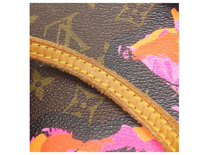 Louis Vuitton Neverfull MM Rose Tote Bag Braun Monogramm - Ansicht 22