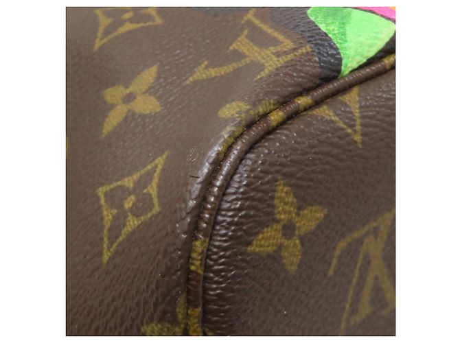 Louis Vuitton Neverfull MM Rose Tote Bag Braun Monogramm - Ansicht 24