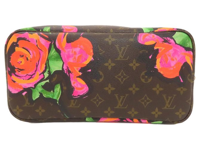 Louis Vuitton Neverfull MM Rose Tote Bag Braun Monogramm - Ansicht 4