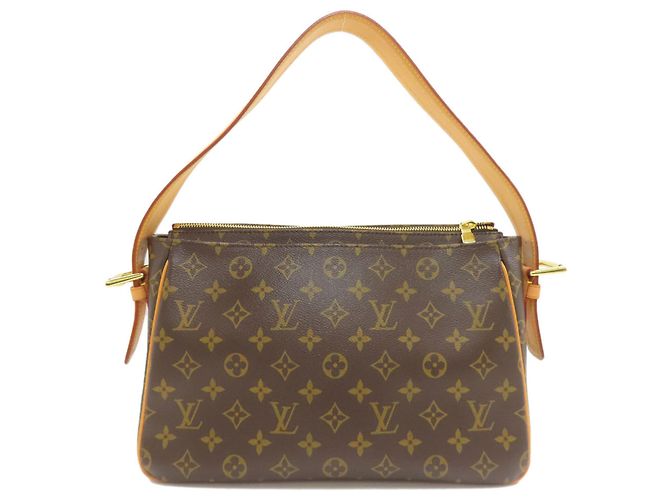 Borsa a Spalla Viva-Cite GM M51163 di Louis Vuitton Marrone Monogramma - vista 2