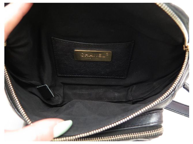CHANEL CAVIARLEDER QUILTED GÜRTELTASCHE CROSSBODY Schwarz - Ansicht 11