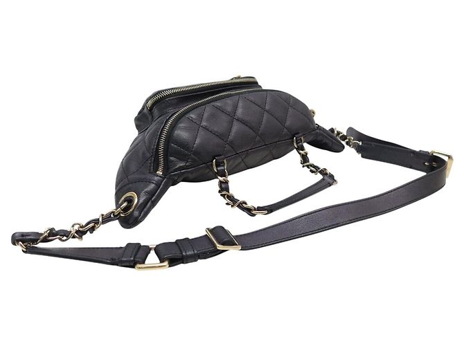 CHANEL CAVIARLEDER QUILTED GÜRTELTASCHE CROSSBODY Schwarz - Ansicht 7