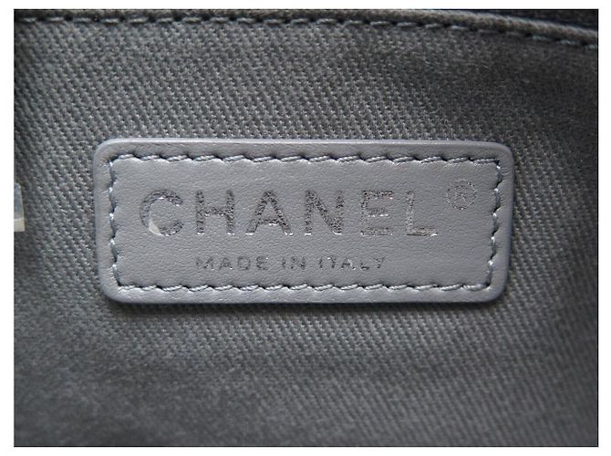 BORSA CHANEL JUMBO A FLAP SINGOLO LOGO CC RUTHENIUM BORSA CON CATENA CC Grigio antracite - vista 12