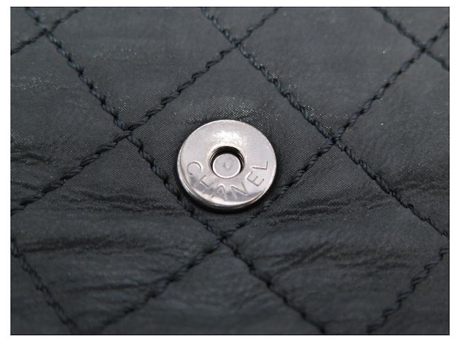 BORSA CHANEL JUMBO A FLAP SINGOLO LOGO CC RUTHENIUM BORSA CON CATENA CC Grigio antracite - vista 9