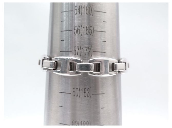 Hermès BRACCIALE VINTAGE HERMES CASSIOPEE 17,7 CM IN ARGENTO MASSICCIO 925 66GR CINTURINO IN ARGENTO - vista 10
