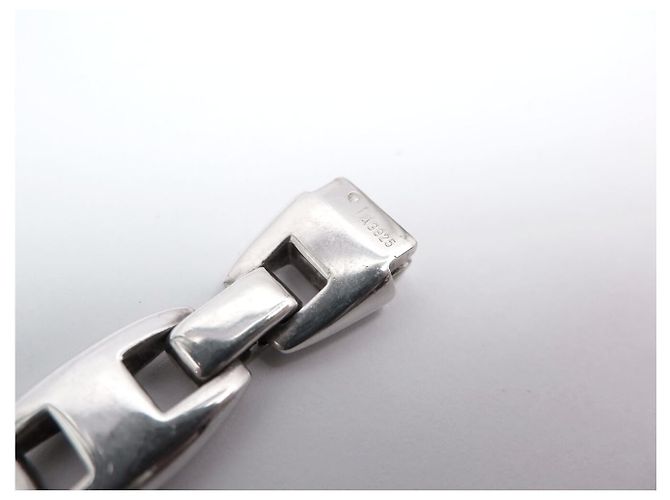 Hermès BRACCIALE VINTAGE HERMES CASSIOPEE 17,7 CM IN ARGENTO MASSICCIO 925 66GR CINTURINO IN ARGENTO - vista 12
