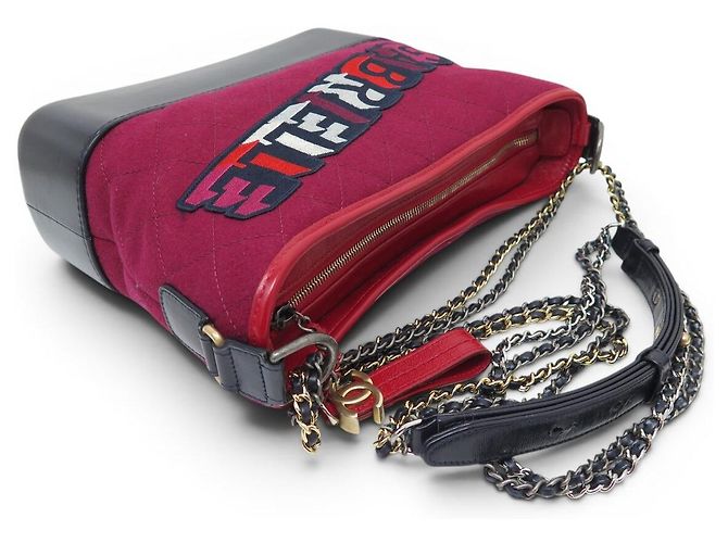 BORSA CHANEL GABRIELLE GM IN FELTRO QUILTATO E PELLE - vista 4