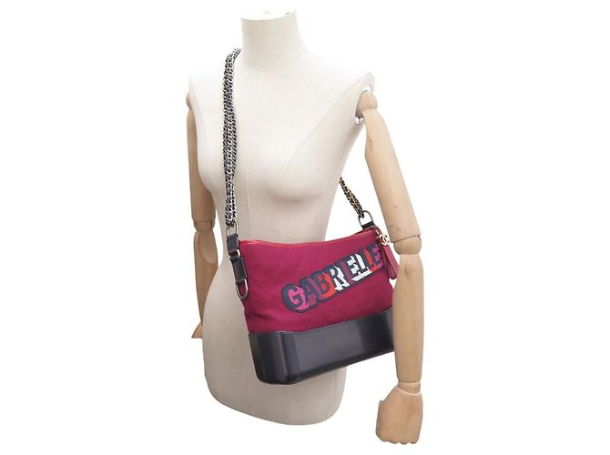 BORSA CHANEL GABRIELLE GM IN FELTRO QUILTATO E PELLE - vista 5