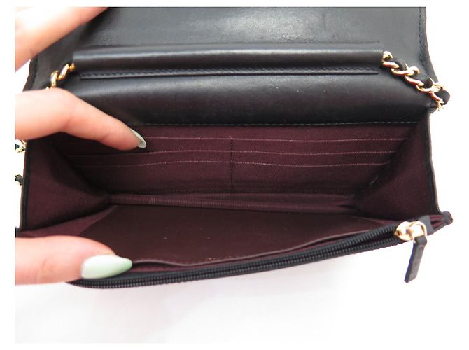 BORSA CHANEL WALLET ON CHAIN O-MINI A33814 IN PELLE QUILTED WOC Nero - vista 10