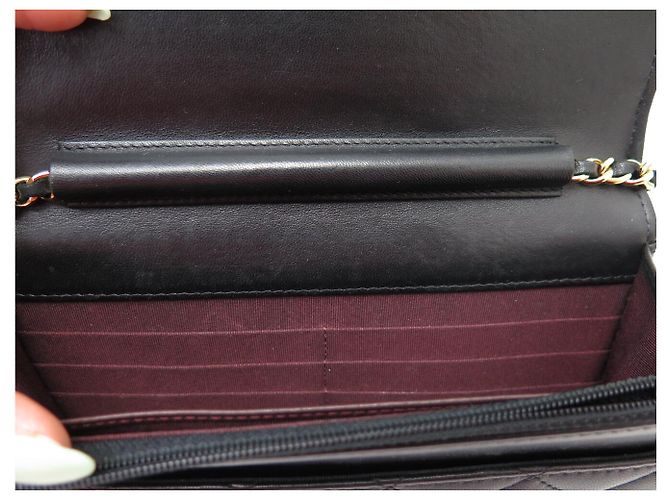 BORSA CHANEL WALLET ON CHAIN O-MINI A33814 IN PELLE QUILTED WOC Nero - vista 14