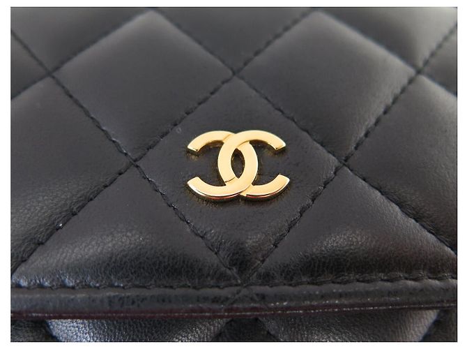 BORSA CHANEL WALLET ON CHAIN O-MINI A33814 IN PELLE QUILTED WOC Nero - vista 6