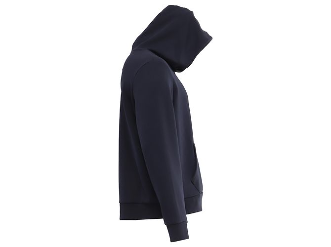 Polo Ralph Lauren Kapuzenpullover aus navyblauer Baumwolle mit gesticktem Logo Marineblau - Ansicht 3