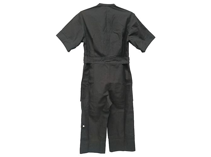 Mono con cremallera Talma en algodón negro de Isabel Marant - vista 2