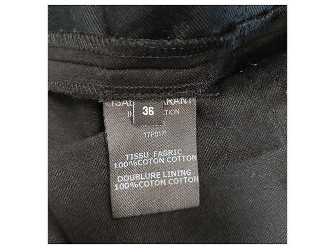 Mono con cremallera Talma en algodón negro de Isabel Marant - vista 4