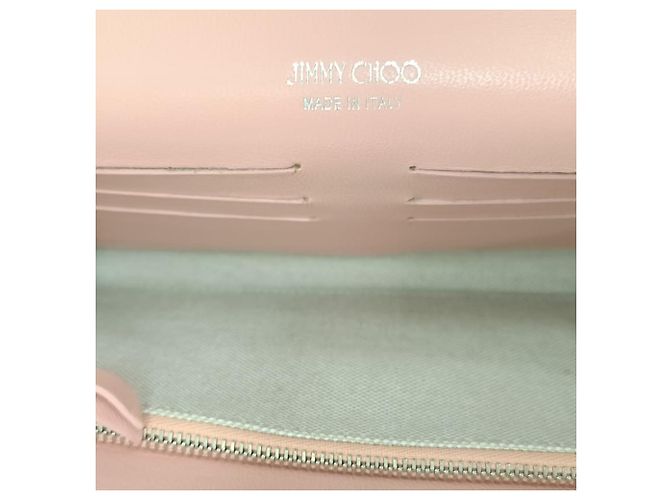 Clutch Margot con Cadena Jimmy Choo en Brillo Plateado - vista 6