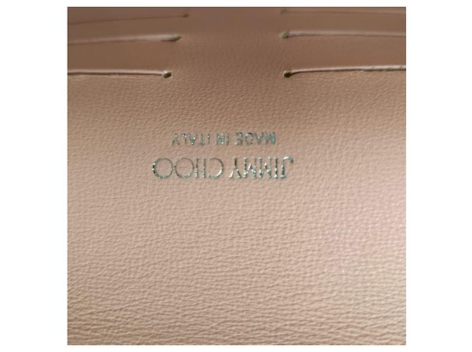 Clutch Margot con Cadena Jimmy Choo en Brillo Plateado - vista 7