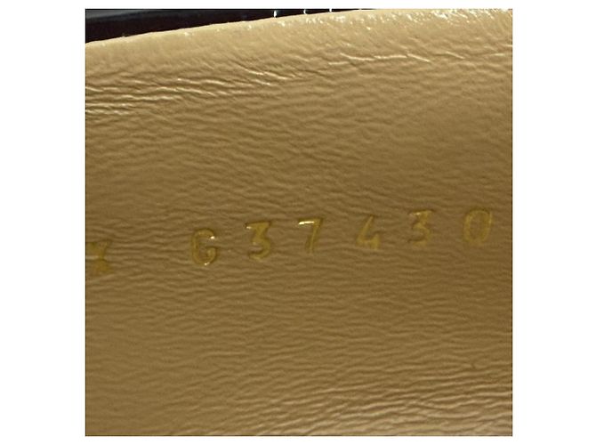 Timeless Mocassini con logo lucido Chanel in pelle di vitello marrone Rosso - vista 8