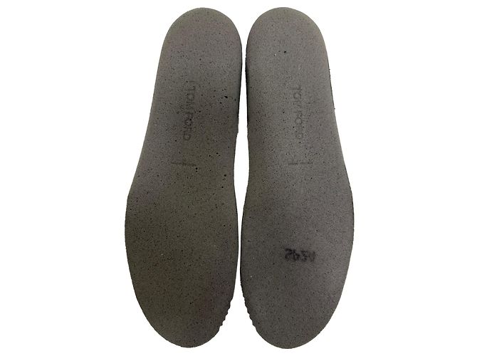 Sneakers Slip-On Jude di Tom Ford in Camoscio Nero - vista 11