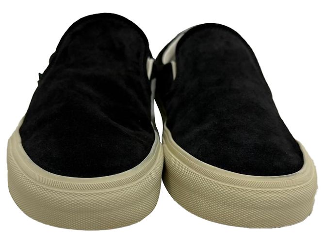 Sneakers Slip-On Jude di Tom Ford in Camoscio Nero - vista 2