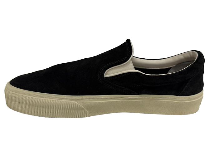Sneakers Slip-On Jude di Tom Ford in Camoscio Nero - vista 4