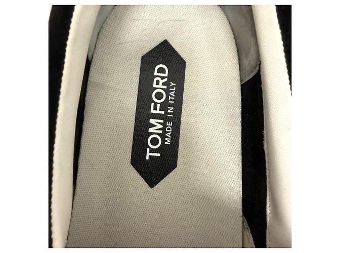 Sneakers Slip-On Jude di Tom Ford in Camoscio Nero - vista 6