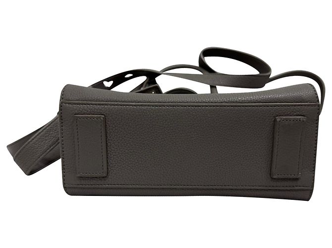 Bolsa Sac De Jour Nano da Saint Laurent em couro cinza - vista 16