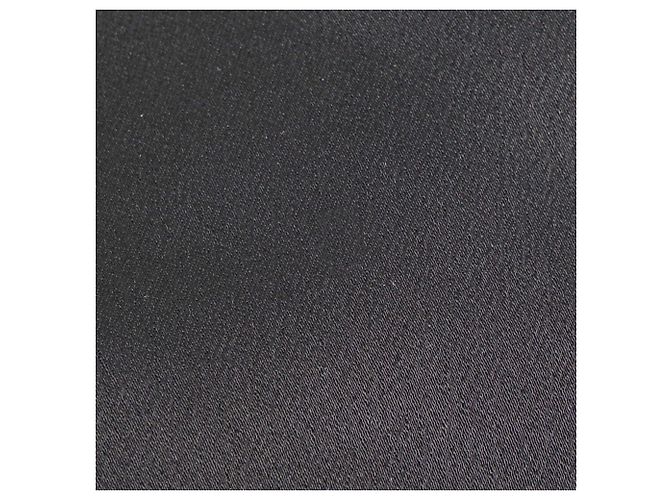 Vestido Mini Cinturón Saint Laurent en Acetato Negro - vista 8