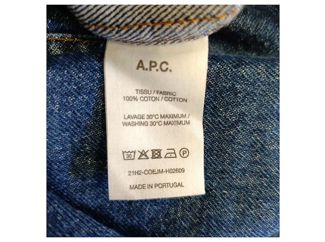 Apc Jaqueta de denim com botões Nathana'l A.P.C. em algodão azul - vista 5