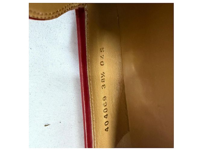 Mocassini Gucci Jordaan in pelle di vitello rossa - vista 6