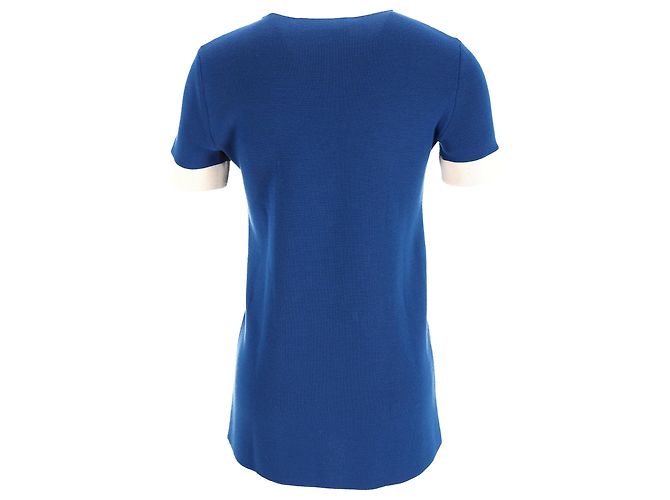 Gucci GG Besticktes Strick-Minikleid aus blauer Polyester - Ansicht 3