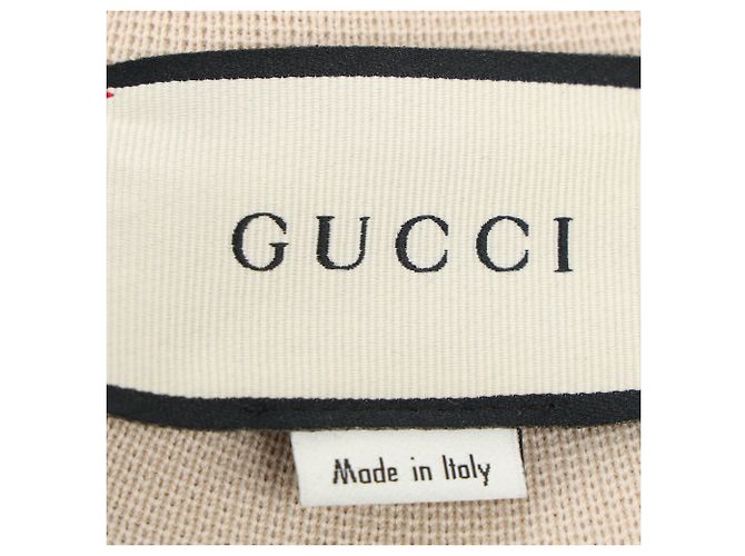 Gucci GG Besticktes Strick-Minikleid aus blauer Polyester - Ansicht 4