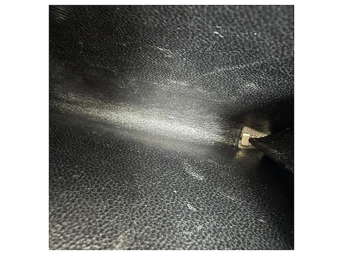 Saint Laurent Rive Gauche Compact Zip Geldbörse aus grauem Leder - Ansicht 7