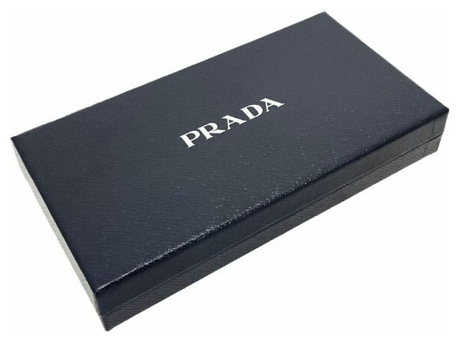 Portafoglio Lungo Prada in Nero e Azzurro Chiaro - vista 9
