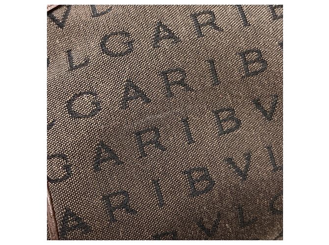 Borsa in tela Logomania Bvlgari Bulgari per donne Marrone - vista 11