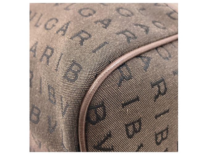 Borsa in tela Logomania Bvlgari Bulgari per donne Marrone - vista 14
