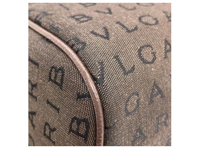 Borsa in tela Logomania Bvlgari Bulgari per donne Marrone - vista 17