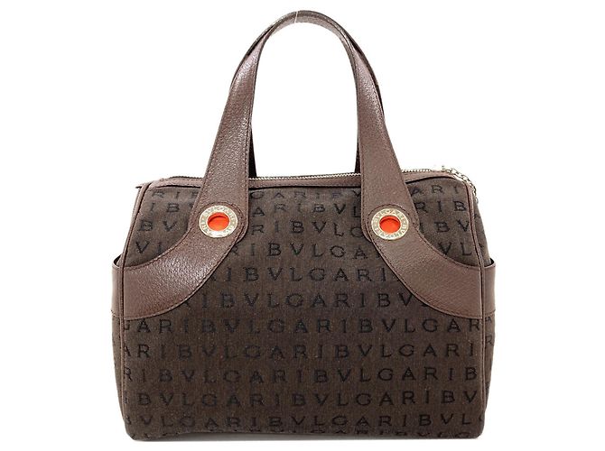 Borsa in tela Logomania Bvlgari Bulgari per donne Marrone - vista 2