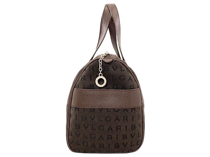 Borsa in tela Logomania Bvlgari Bulgari per donne Marrone - vista 3