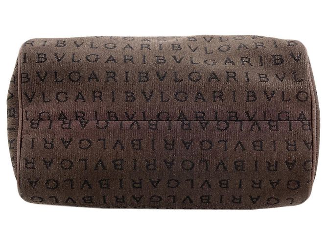 Borsa in tela Logomania Bvlgari Bulgari per donne Marrone - vista 4