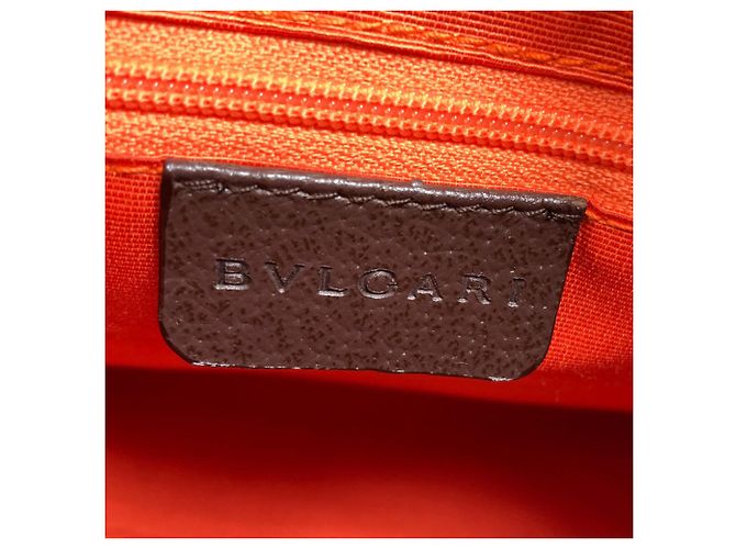 Borsa in tela Logomania Bvlgari Bulgari per donne Marrone - vista 6