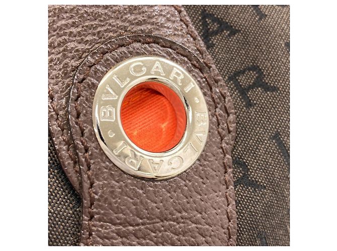 Borsa in tela Logomania Bvlgari Bulgari per donne Marrone - vista 9