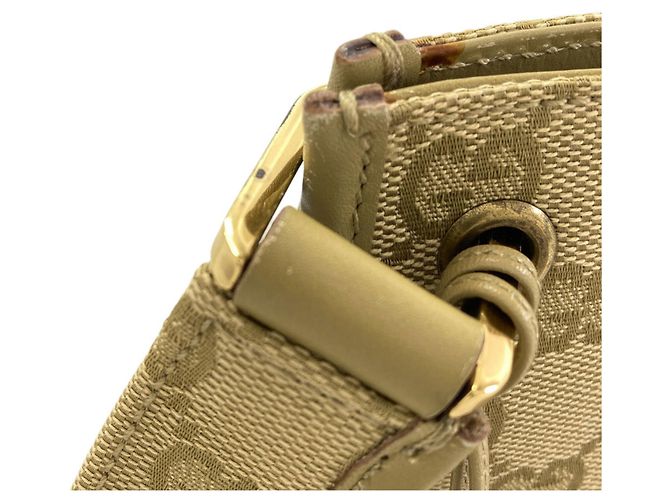 Borsa a Spalla Gucci GG Canvas Beige - vista 14