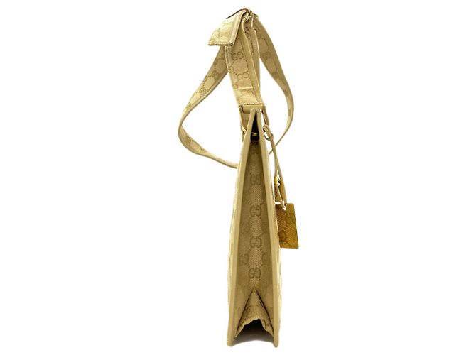 Borsa a Spalla Gucci GG Canvas Beige - vista 3