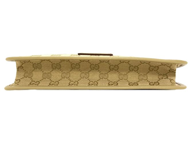 Borsa a Spalla Gucci GG Canvas Beige - vista 4