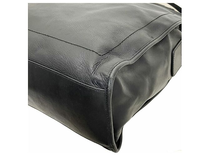 Borsa tote in pelle a righe Bally Nero - vista 4
